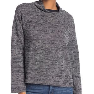 Madewell Marled Mock Neck Knit Sweater